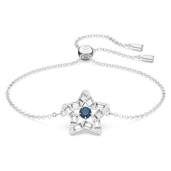 Vòng Đeo Tay Swarovski Stella, Star, Blue, Rhodium Plated 5639187 Màu Trắng Xanh - Trang sức - Vua Hàng Hiệu