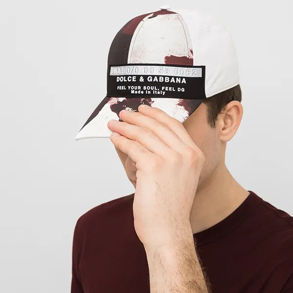 Mũ Nam Dolce & Gabbana D&G 3D Logo Baseball Cap GH590ZGEQ93 Màu Trắng Nâu Size 57 - Mũ nón - Vua Hàng Hiệu