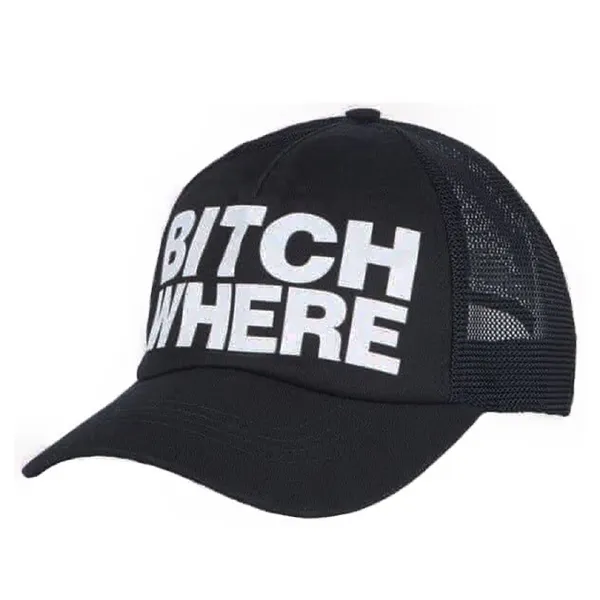 Mũ Dsquared2 Bitch Where Baseball Cap Màu Đen - Mũ nón - Vua Hàng Hiệu