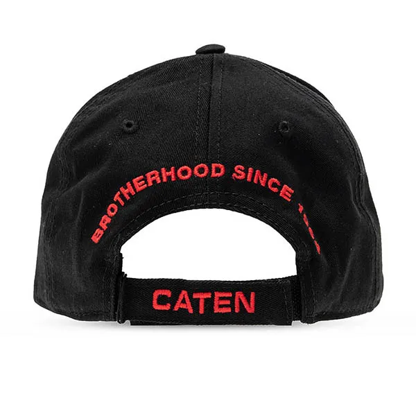 Mũ Dsquared2 Black Baseball Cap With Logo Màu Đen
