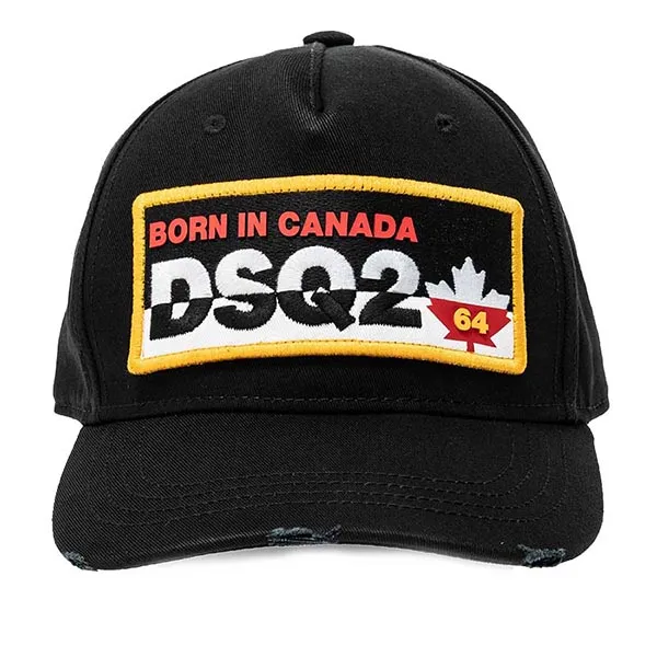 Mũ Dsquared2 Black Baseball Cap With Logo Màu Đen