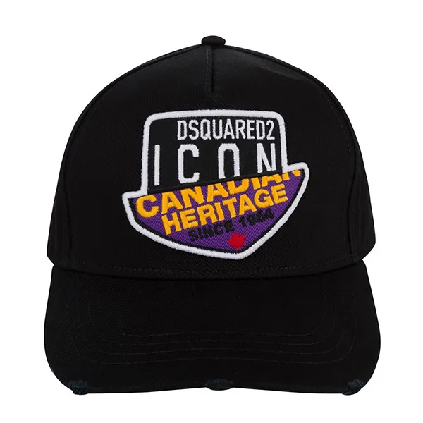 Mũ Dsquared2 Black Canadian Heritage Icon Cap Màu Đen - Mũ nón - Vua Hàng Hiệu