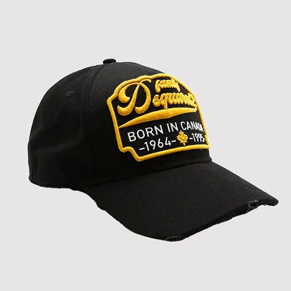 Mũ Dsquared2 Born In Canada Baseball Cap Màu Đen - Mũ nón - Vua Hàng Hiệu