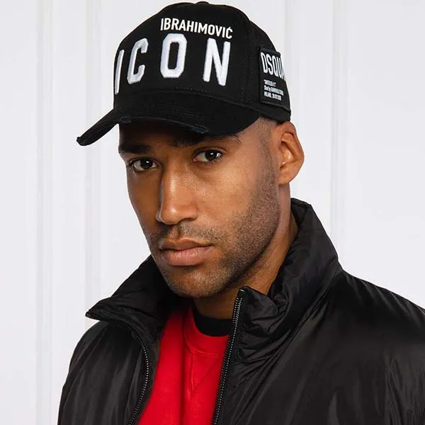Mũ Dsquared2 Gorra Con Detalle Del Logo Màu Đen
