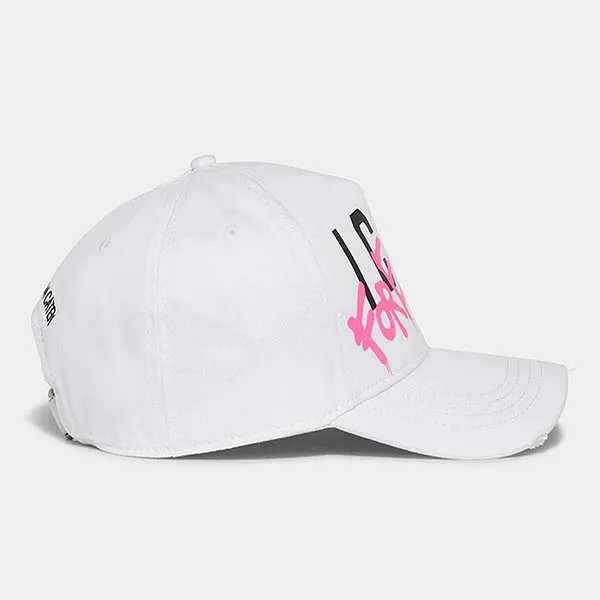Mũ Dsquared2 Icon Forever Baseball Cap Màu Trắng