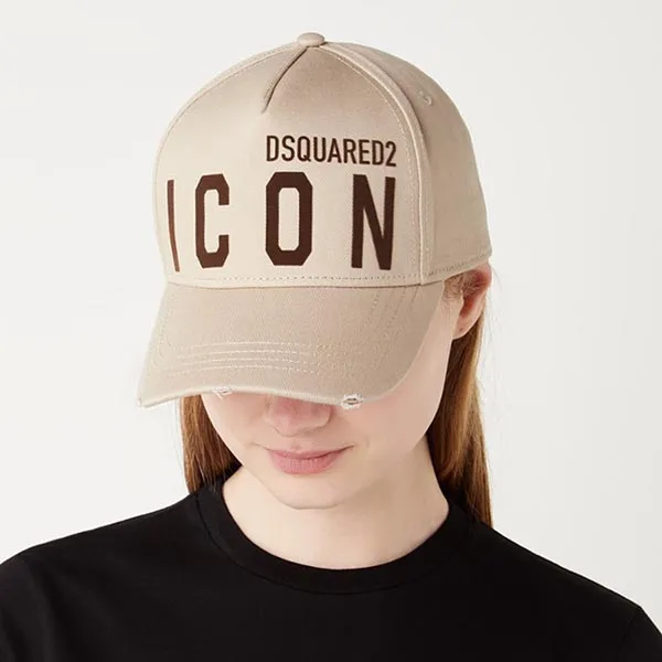 Mũ Dsquared2 Icon Màu Kem - Mũ nón - Vua Hàng Hiệu