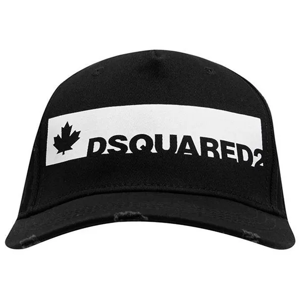 Mũ Dsquared2 Iconic Mapple Black White Baseballcap Cap Màu Đen Trắng - Mũ nón - Vua Hàng Hiệu