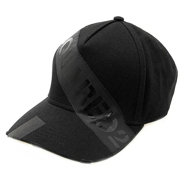 Mũ Dsquared2 Logo Tape Black Baseball Cap BCM017305C000012124 Màu Đen