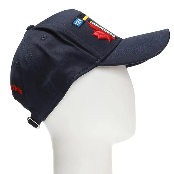 Mũ Dsquared2 Navy Blue Logo Baseball Cap Màu Xanh Navy - Mũ nón - Vua Hàng Hiệu