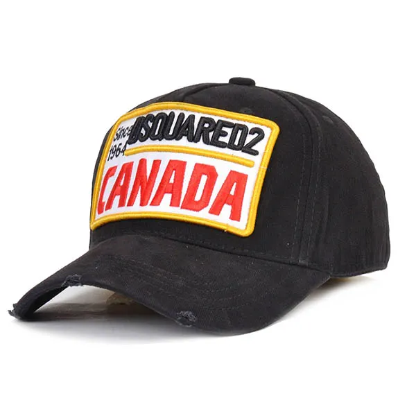 Mũ Dsquared2 Patch Embroidered Canada Màu Đen