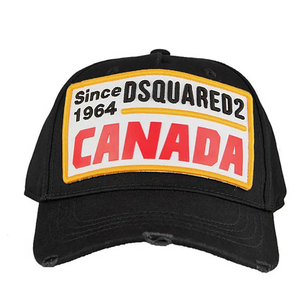 Mũ Dsquared2 Patch Embroidered Canada Màu Đen