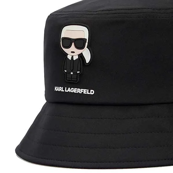 Mũ Karl Lagerfeld Panama Logo Bucket Màu Đen - Mũ nón - Vua Hàng Hiệu