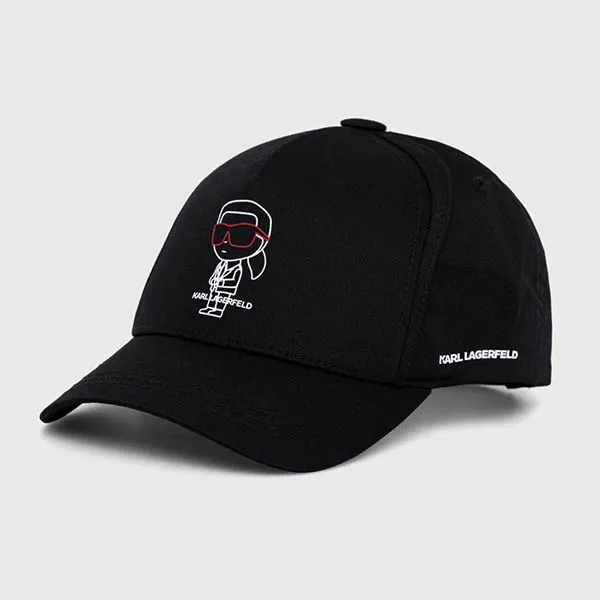 Mũ Karl Lagerfeld Peak Cap 99KK-CAM0GG-99X Màu Đen