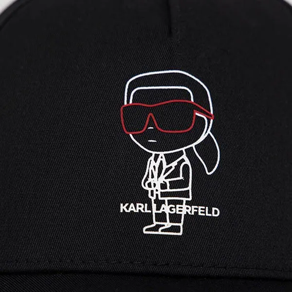 Mũ Karl Lagerfeld Peak Cap 99KK-CAM0GG-99X Màu Đen