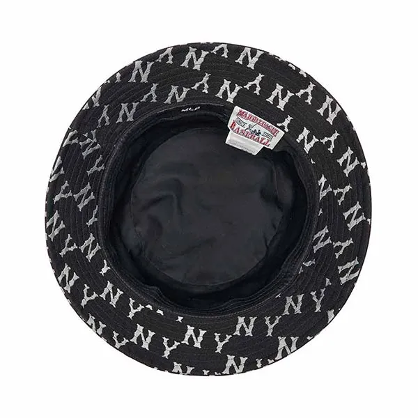 Mũ MLB Bucket Big Classic Monogram New York Yankees 3AHTM013N-50BKS Màu Đen