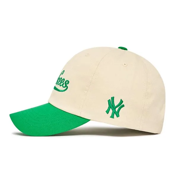 Mũ MLB Curlsive Color New York Yankees 3ACPC013N-50GND Màu Kem Xanh