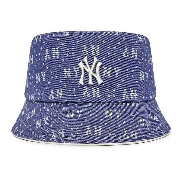 Mũ MLB Bucket Denim New York Yankees 3AHTMD13N-50NYD Màu Xanh Size 57 - Mũ nón - Vua Hàng Hiệu