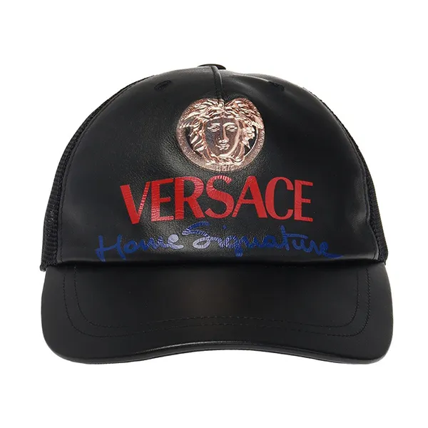 Mũ Versace Logo Print Baseball Cap Black Màu Đen Size 59 - Mũ nón - Vua Hàng Hiệu
