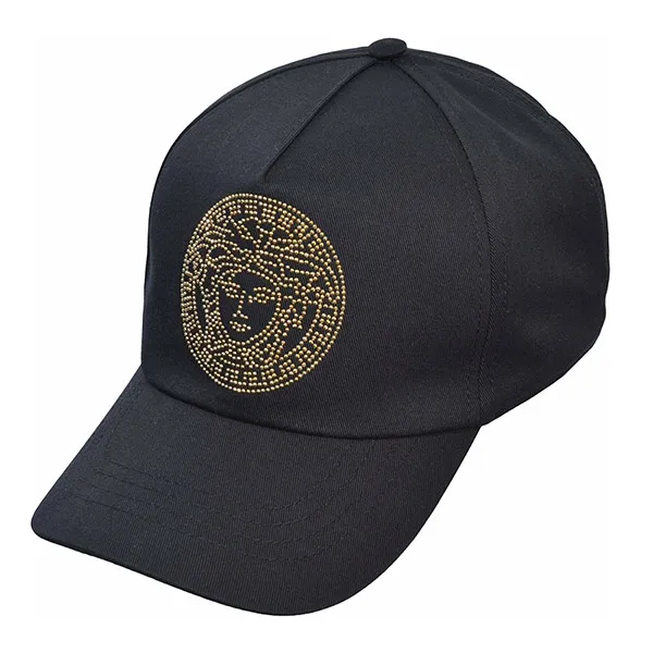 Mũ Versace Medusa Logo Baseball Cap Màu Đen Size 57