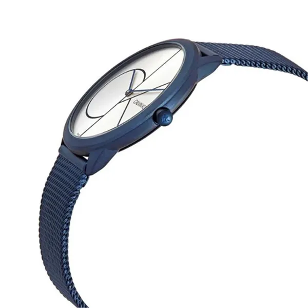 Đồng Hồ Đôi Calvin Klein CK K3M52T56 Và K3M51T56 Màu Trắng Xanh