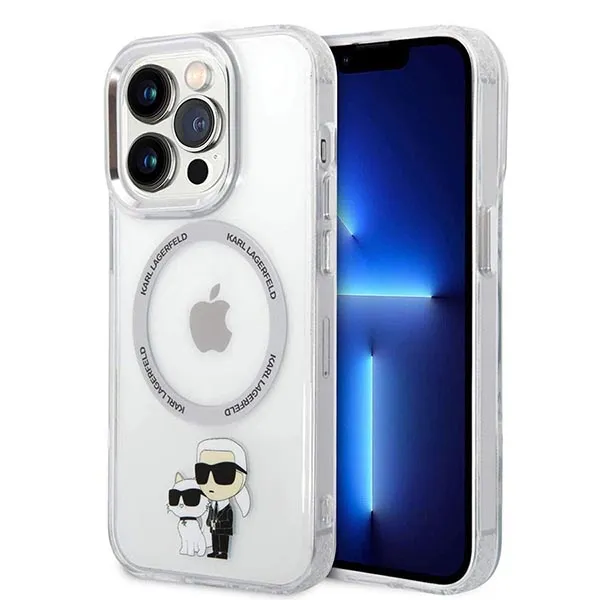 Ốp Điện Thoại Karl Lagerfeld iPhone 14 Pro Max Choupette Màu Trắng