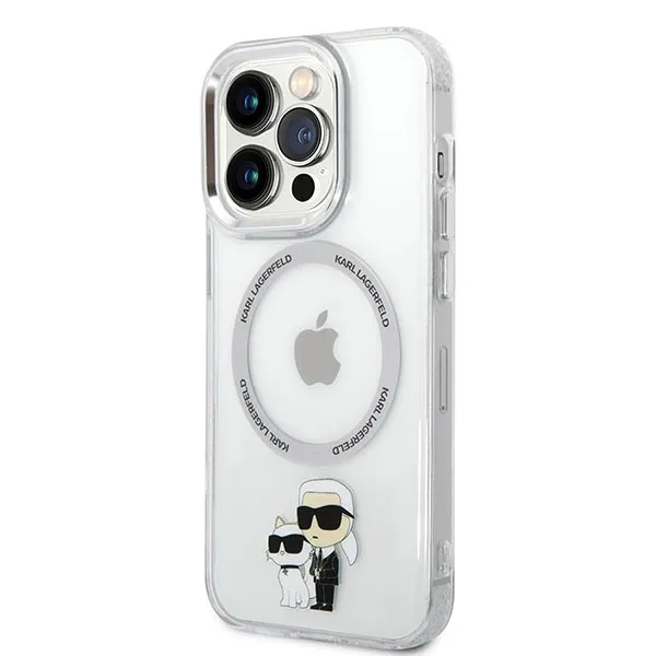 Ốp Điện Thoại Karl Lagerfeld iPhone 14 Pro Max Choupette Màu Trắng
