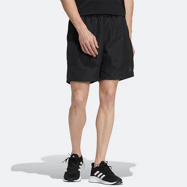 Quần Shorts Men's Adidas Solid Color Logo Printing Sports Black HD0065 Màu Đen Size L - 1