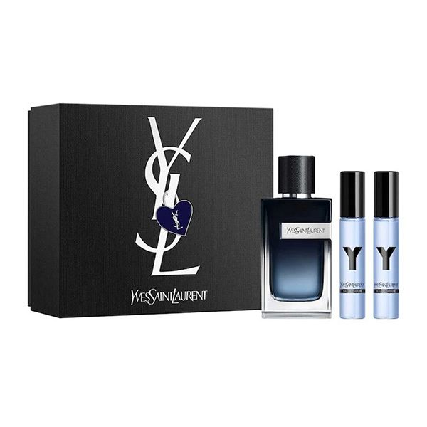 Set Nước Hoa Nam Yves Saint Laurent YSL Y Eau De Parfum Gift Set 3 Món (100ml + 10ml) - 1