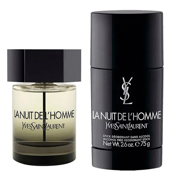 Set Nước Hoa Nam Yves Saint Laurent YSL La Nuit De L’homme EDT 60ml + Lăn Khử Mùi YSL Deodorant 75g