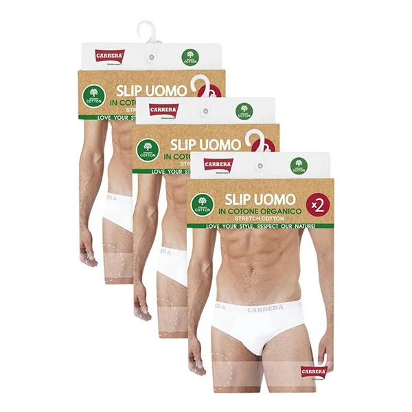 Set 2 Quần Lót Nam Carrera Jeans 8C6692_001 Màu Trắng Size M - Thời trang - Vua Hàng Hiệu