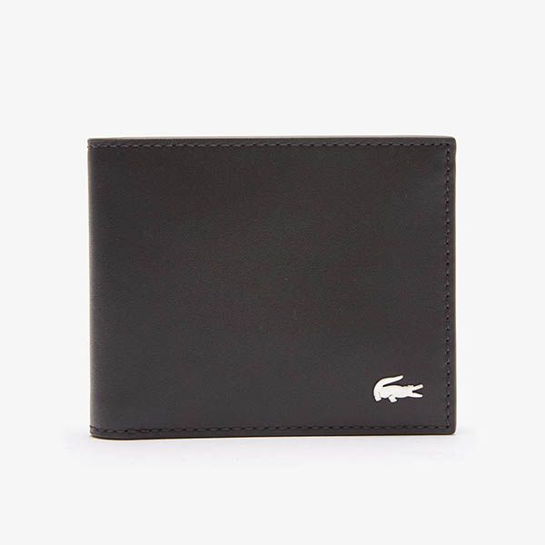 Set Ví + Móc Khóa Lacoste Fitzgerald Smooth Leather Wallet And Key Ring Gift Box NH3786FG.J98 Màu Đen - 3