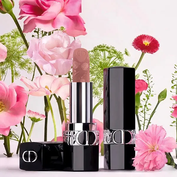 Son Dior Rouge Dior Couture Colour Refillable Lipstick Limited Edition 100 Nude Look Màu Hồng Nude