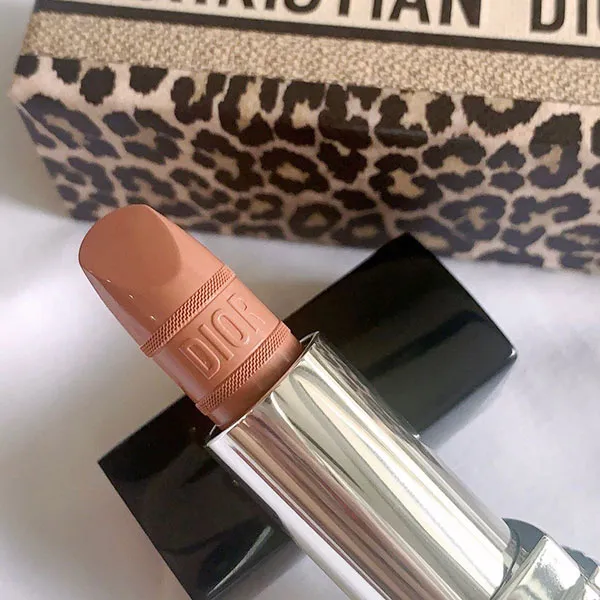 Son Dior Rouge Dior Mitzah Limited Edition 424 Nude Fauve Satin Finish Màu Cam Nude - Son Môi - Vua Hàng Hiệu
