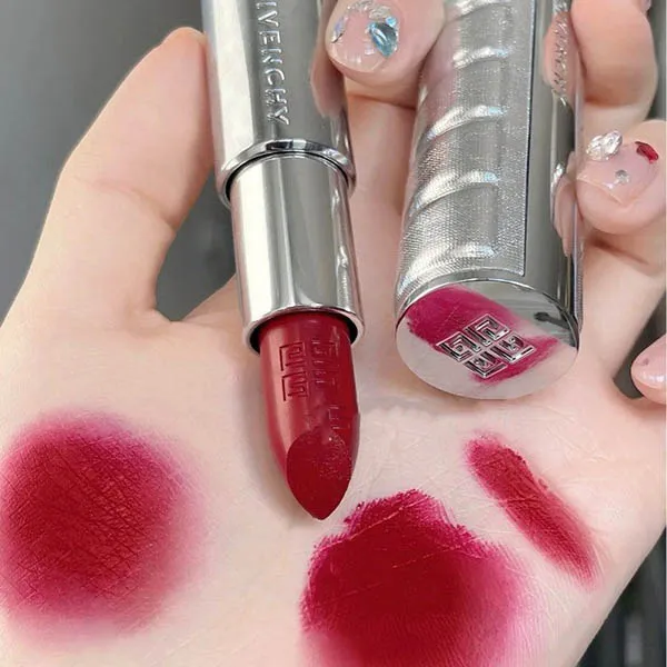 Son Givenchy Limited Edition Le Rouge Interdit Intense Silk Lipstick, N338 Rouge Vigne Màu Đỏ