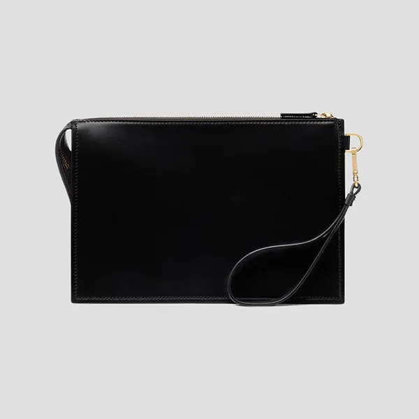 Túi Cầm Tay Versace Black Medusa Stud DP87631 DVTMED IT 1BOOV Màu Đen