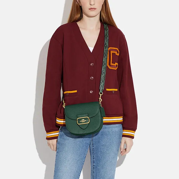 Túi Đeo Chéo Coach Morgan Saddle Bag CE566 Màu Xanh Lá - Túi xách - Vua Hàng Hiệu