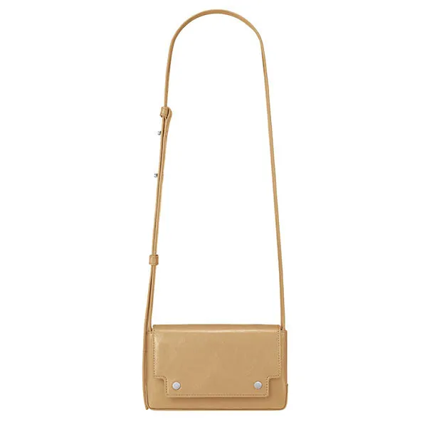 Túi Đeo Chéo Find Kapoor Marc Bag 18 Crinkled Màu Nâu Be