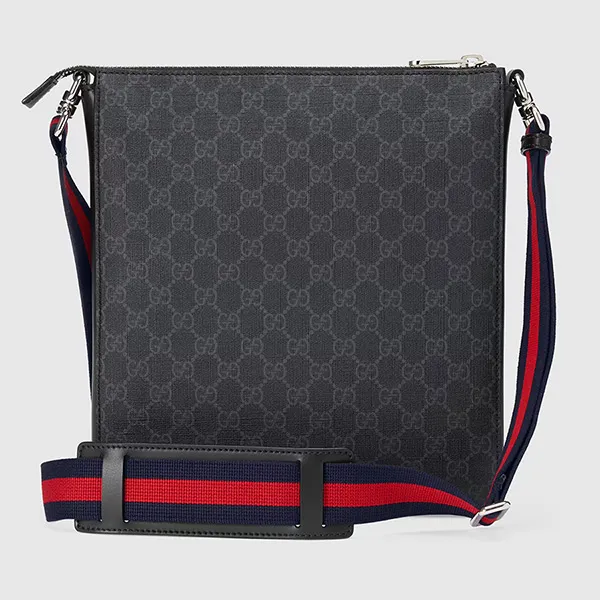 Túi Đeo Chéo Gucci GG Supreme Messenger Bag 474137 K5RLN 1095 Màu Đen - Túi xách - Vua Hàng Hiệu