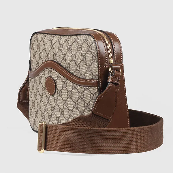 Túi Đeo Chéo Gucci Messenger Bag With Interlocking G 675891 92THG 8563 Màu Nâu