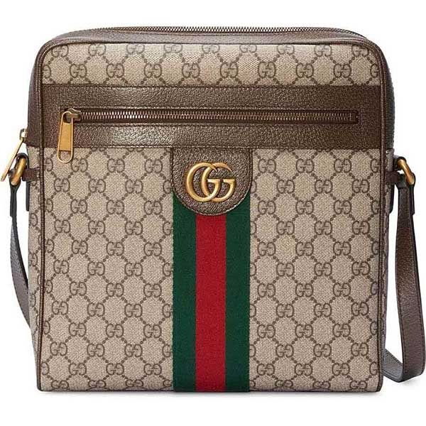 Túi Đeo Chéo Gucci Ophidia GG Medium Messenger Bag Màu Nâu - 3