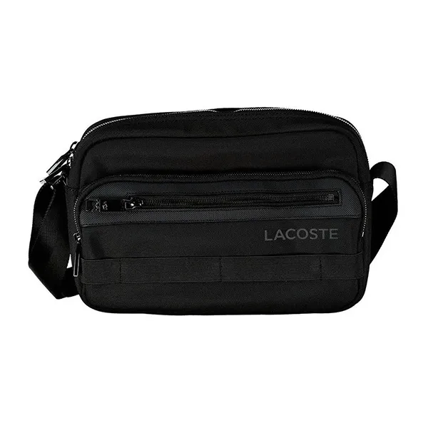 Túi Đeo Chéo Lacoste Men's L On The Go Contrast Details Crossbody Bag NH3567TN Màu Đen