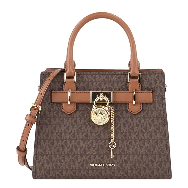Túi Đeo Chéo Michael Kors MK Monogram Canvas 35F1GHMS1B Màu Nâu