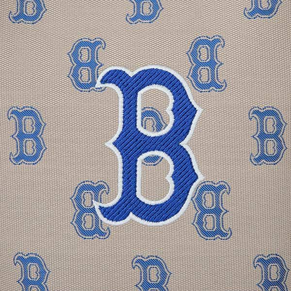 Túi Đeo Chéo MLB Big Classic Monogram Jacquard New Bucket Bag Boston Red Sox 3ABML023N-43SAL Màu Be Xanh - 4