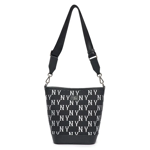 Túi Đeo Chéo Nữ MLB Big Classic Monogram Jacquard New Bucket Bag New York Yankees 3ABML023N-50BKS Màu Đen