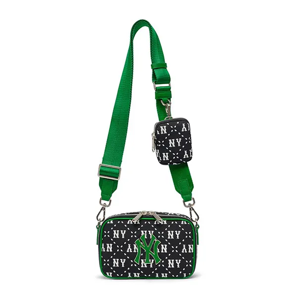Túi Đeo Chéo MLB Dia Monogram Jacquard Mini New York Yankees 3ACRS013N-50BKS Màu Đen Size 18