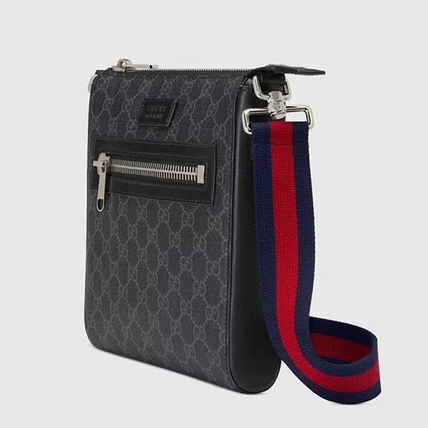 Túi Đeo Chéo Gucci GG Supreme Small Messenger Bag 523599 K5RLN 1095 Màu Đen - 3