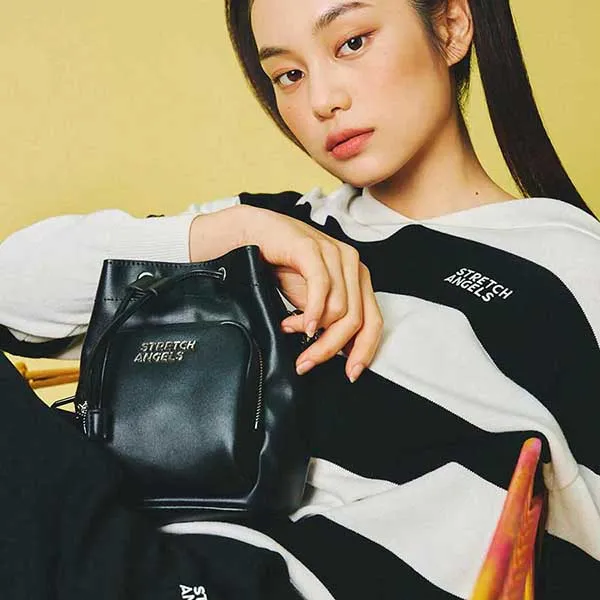 Túi Đeo Chéo Stretch Angels Bucket A-21F-SWCR00414-BKS Màu Đen
