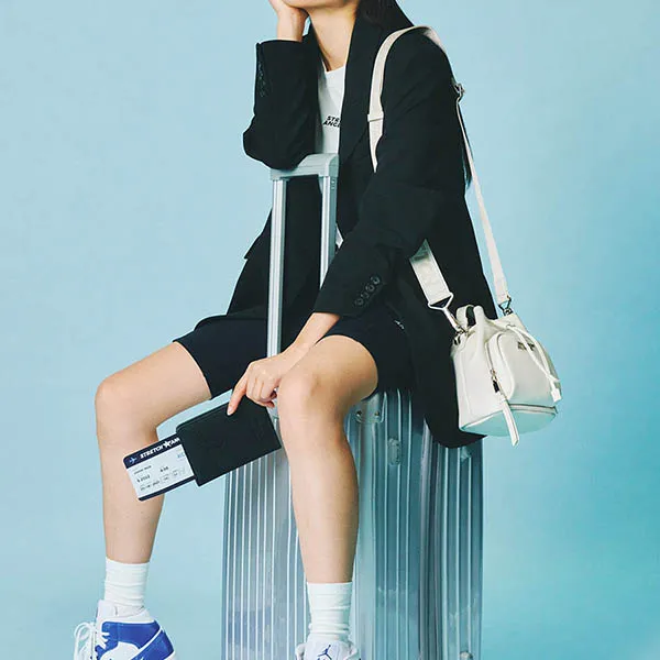 Túi Đeo Chéo Stretch Angels Bucket A-21F-SWCR00414-IVS Màu Trắng - Túi xách - Vua Hàng Hiệu