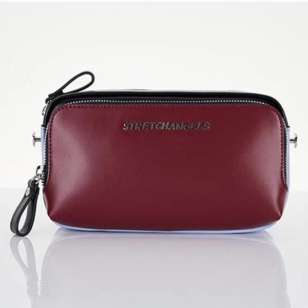 Túi Đeo Chéo Stretch Angels Panini Color Block Bag Mix Màu Đỏ Mận