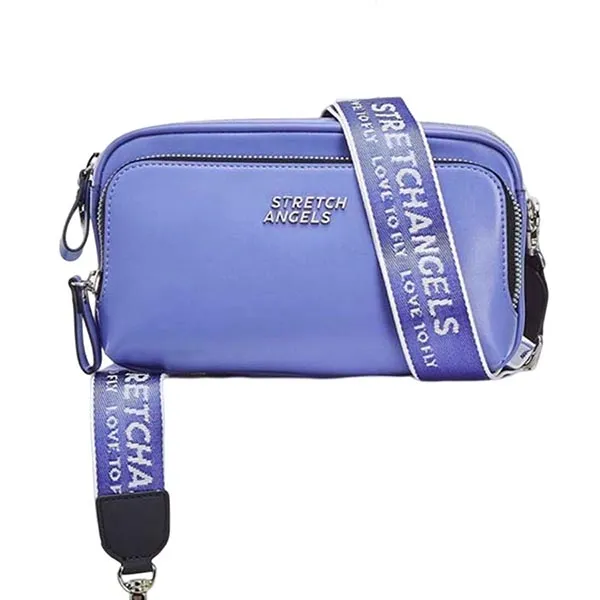 Túi Đeo Chéo Stretch Angels Panini Metal Logo Solid Bag Violet Màu Tím - Túi xách - Vua Hàng Hiệu